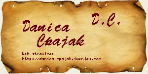 Danica Čpajak vizit kartica